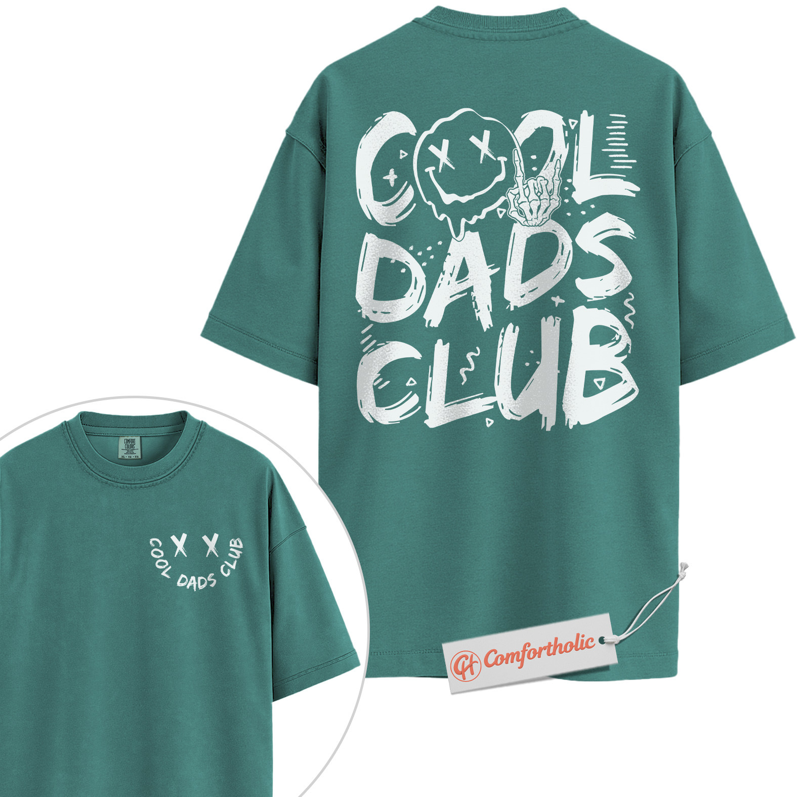 Cool Dads Club Shirt, Funny Dad Shirt, Edgy Father’s Day Shirt, Comfort Colors T-Shirt 2-Sided - Image 13