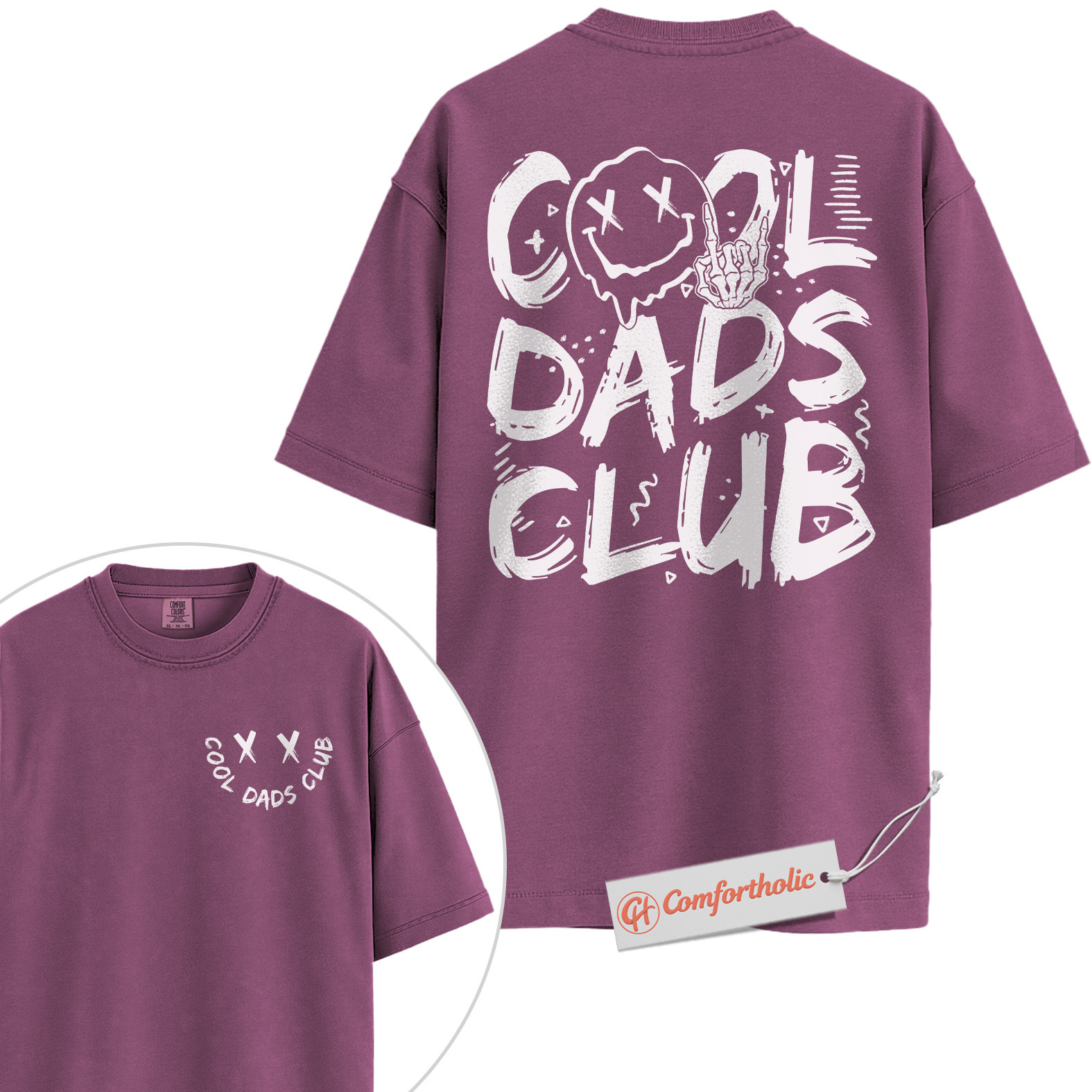 Cool Dads Club Shirt, Funny Dad Shirt, Edgy Father’s Day Shirt, Comfort Colors T-Shirt 2-Sided - Image 15
