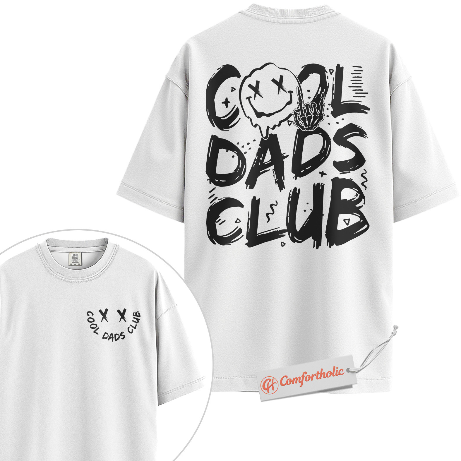 Cool Dads Club Shirt, Funny Dad Shirt, Edgy Father’s Day Shirt, Comfort Colors T-Shirt 2-Sided