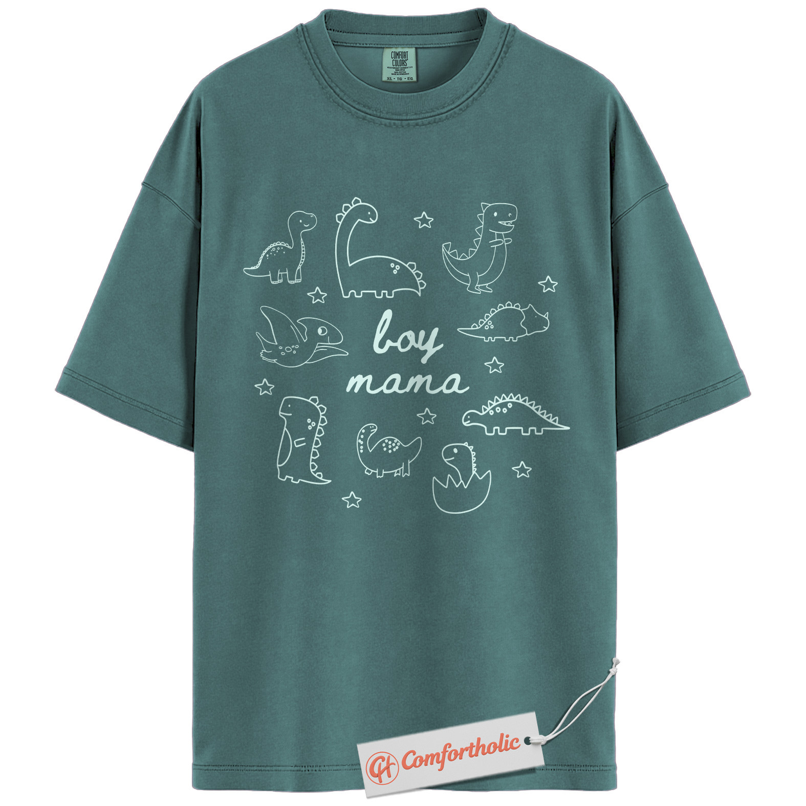 Boy Mama Shirt, Cute Dinosaur Mom Shirt, Funny Boy Mom Shirt, Comfort Colors Shirt - Image 12