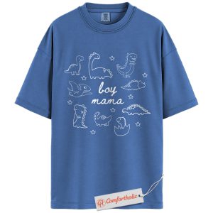 Boy Mama Shirt, Cute Dinosaur Mom Shirt, Funny Boy Mom Shirt, Comfort Colors Shirt