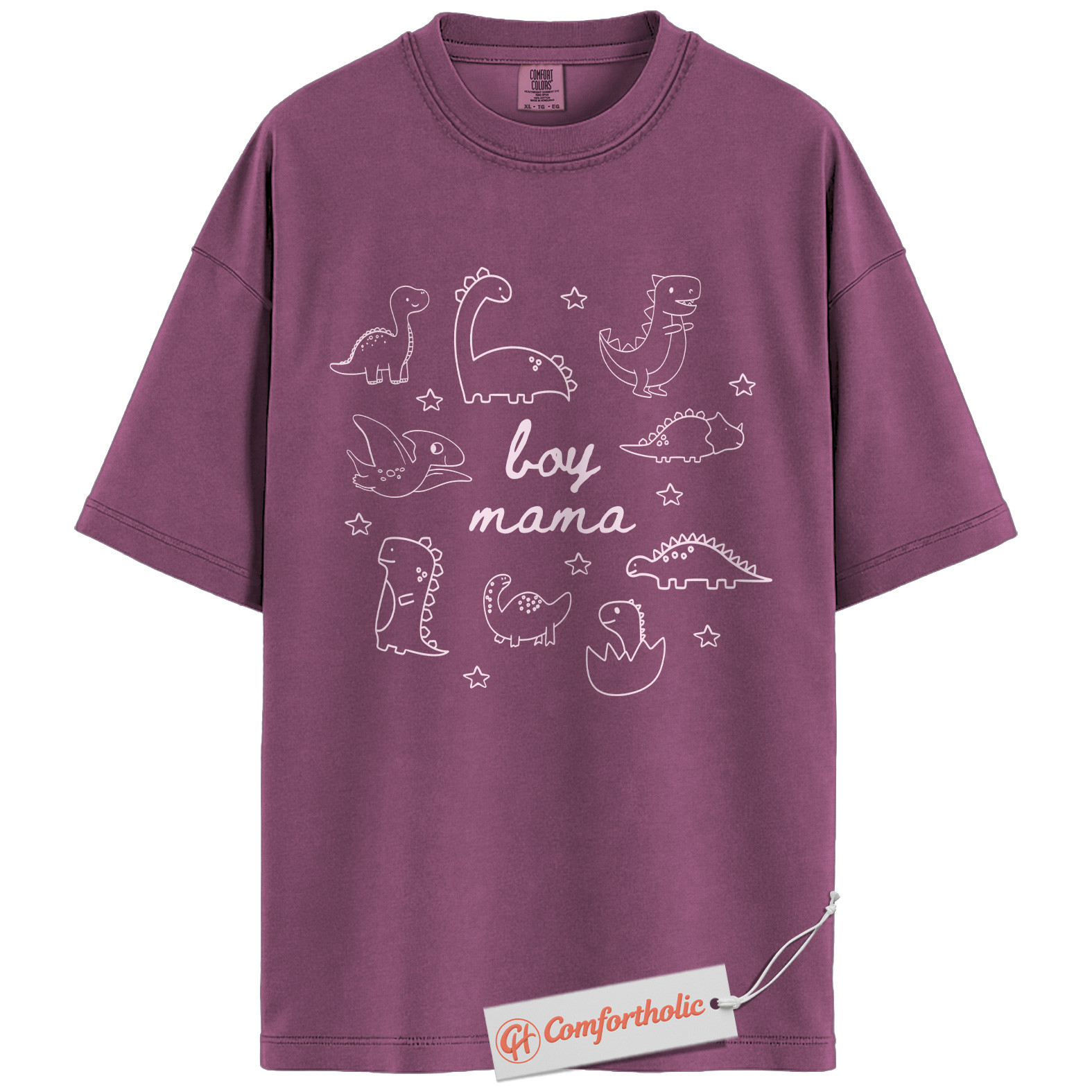 Boy Mama Shirt, Cute Dinosaur Mom Shirt, Funny Boy Mom Shirt, Comfort Colors Shirt - Image 15