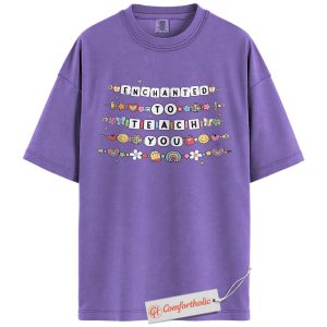Enchanted to Teach You Shirt, Cute Teacher Shirt, Back to School T-Shirt, Colorful Classroom Graphic Tee, Fun Educator Comfort Colors Shirt