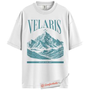 Alternative view of Velaris Shirt, ACOTAR City of Starlight T-Shirt, Fantasy Bookish Graphic Tee, Gift for Sarah J. Maas Fans, Book Lovers Comfort Colors Shirt