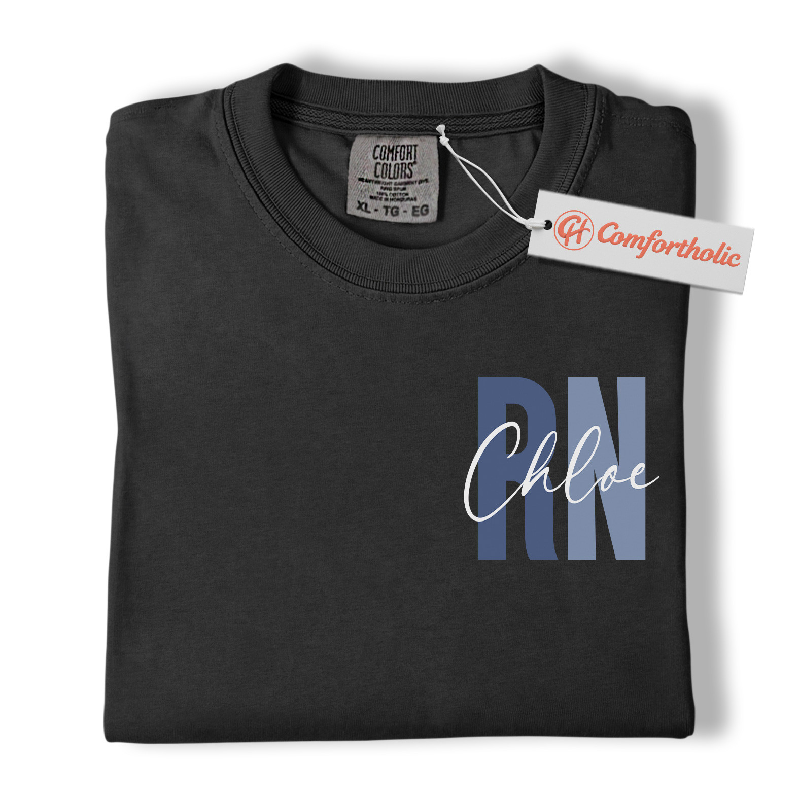 Personalized RN Nurse Shirt, Custom Registered Nurse T-Shirt, Cute Nursing Job Graphic Tee, Healthcare Workers Comfort Colors Shirt - Image 3