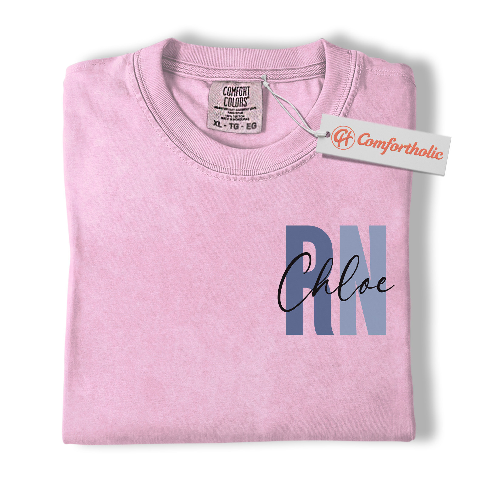 Personalized RN Nurse Shirt, Custom Registered Nurse T-Shirt, Cute Nursing Job Graphic Tee, Healthcare Workers Comfort Colors Shirt - Image 8