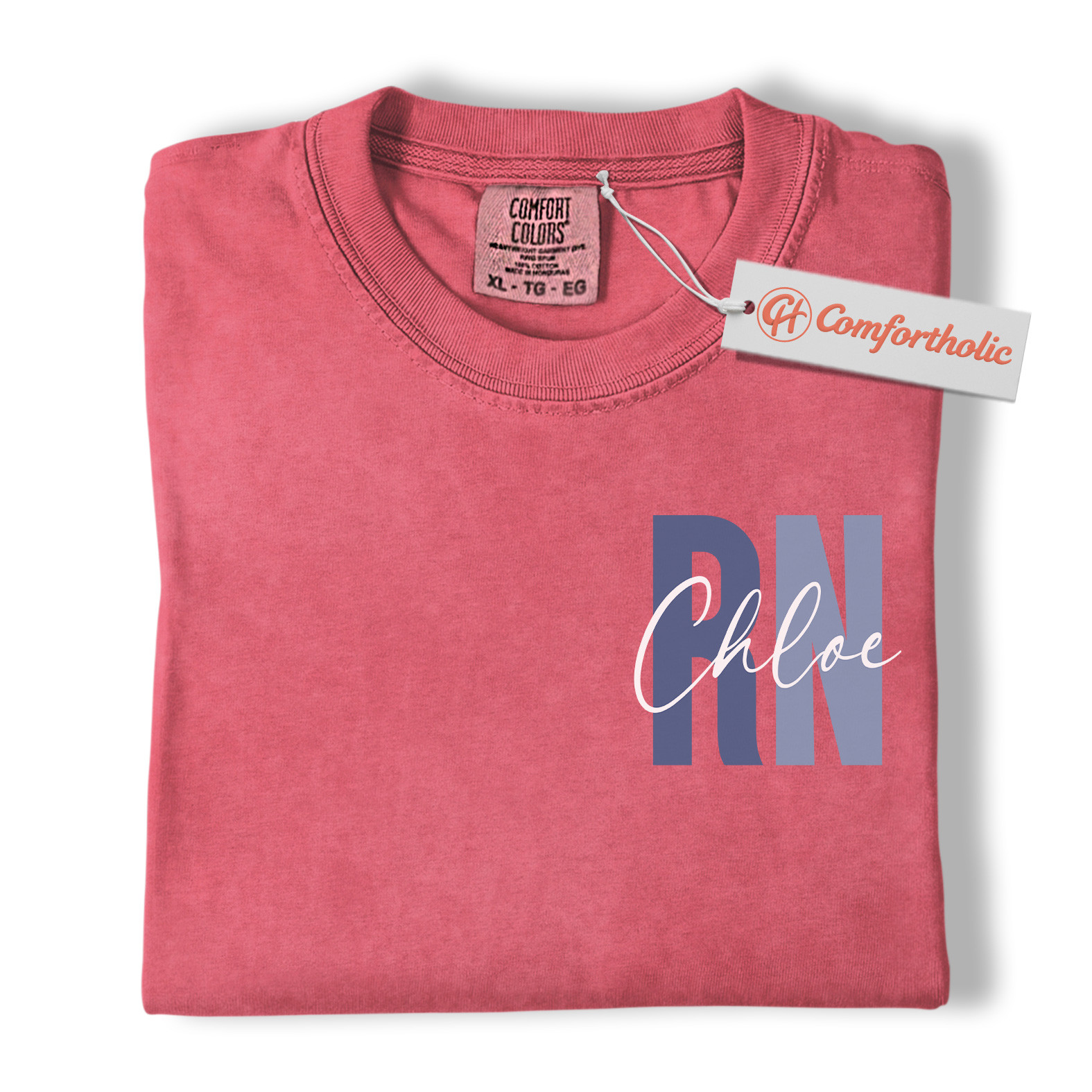 Personalized RN Nurse Shirt, Custom Registered Nurse T-Shirt, Cute Nursing Job Graphic Tee, Healthcare Workers Comfort Colors Shirt - Image 9