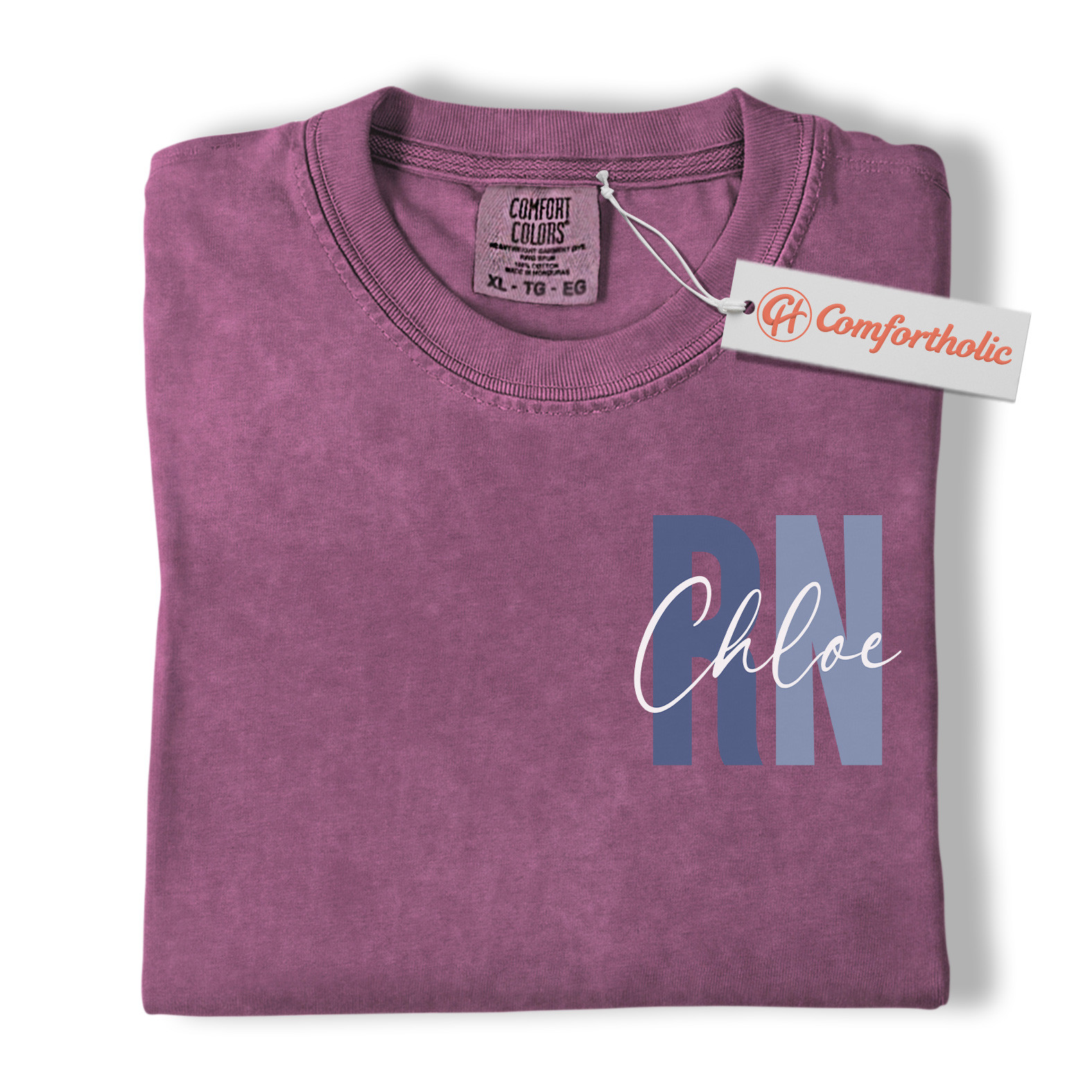 Personalized RN Nurse Shirt, Custom Registered Nurse T-Shirt, Cute Nursing Job Graphic Tee, Healthcare Workers Comfort Colors Shirt - Image 15