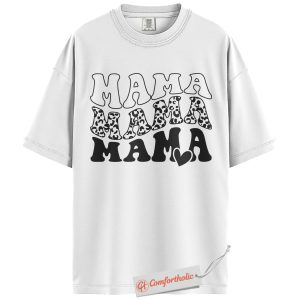 Alternative view of Retro Mama Shirt, Groovy Mom Shirt, Trendy Mother's Day Gift, Comfort Colors Shirt