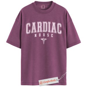 Cardiac Nurse Shirt, Heart Medical Staff Tee, Funny RN Nursing T-Shirt, Cardiology Healthcare Comfort Colors Shirt