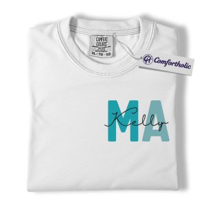 Alternative view of Custom Medical Assistant Shirt, Personalized MA T-Shirt with Name, Healthcare Worker Graphic Tee, Medical Staff Comfort Colors Shirt