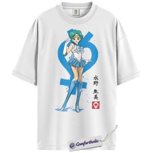 Sailor Mercury Shirt, Ami Mizuno Tee, Sailor Moon Shirt, Anime Comfort Colors T-Shirt