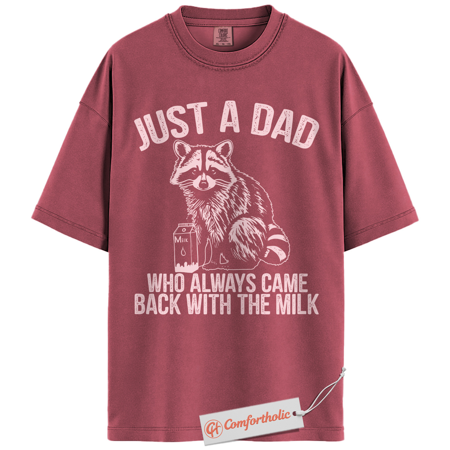 Just a Dad Shirt, Funny Raccoon Dad T-Shirt, Always Came Back With the Milk Tee, Father’s Day Gift for Dads, Animal Lover Comfort Colors Shirt - Image 18