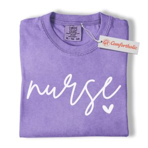 Nurse Shirt, Cute Minimalist Nurse T-Shirt, Medical Worker Graphic Tee, Nursing School Gift, Comfort Colors Shirt