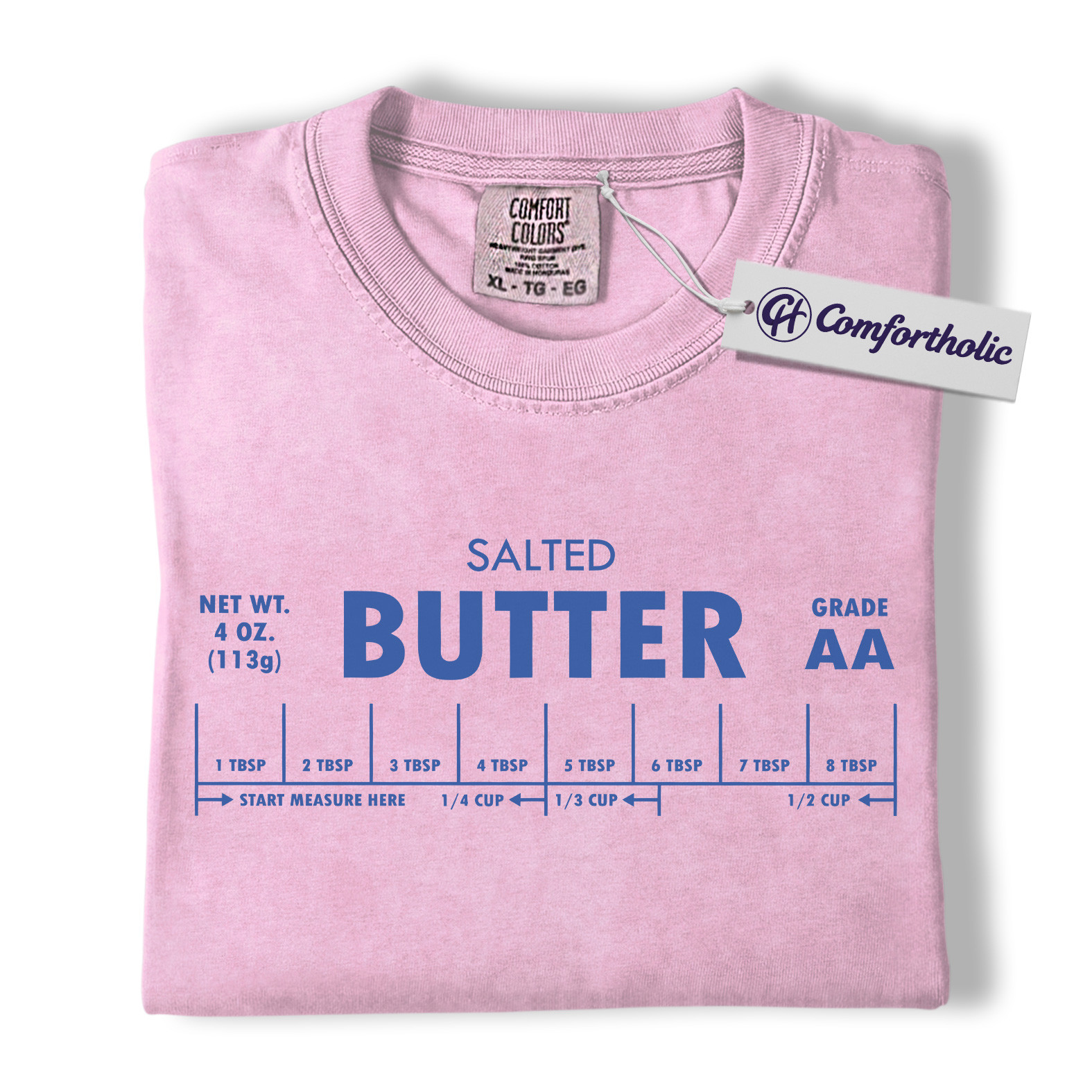 Salted Butter Shirt, Funny Cooking Measurement T-Shirt, Retro Kitchen Baking Graphic Tee, Foodie Gift Comfort Colors Shirt - Image 8