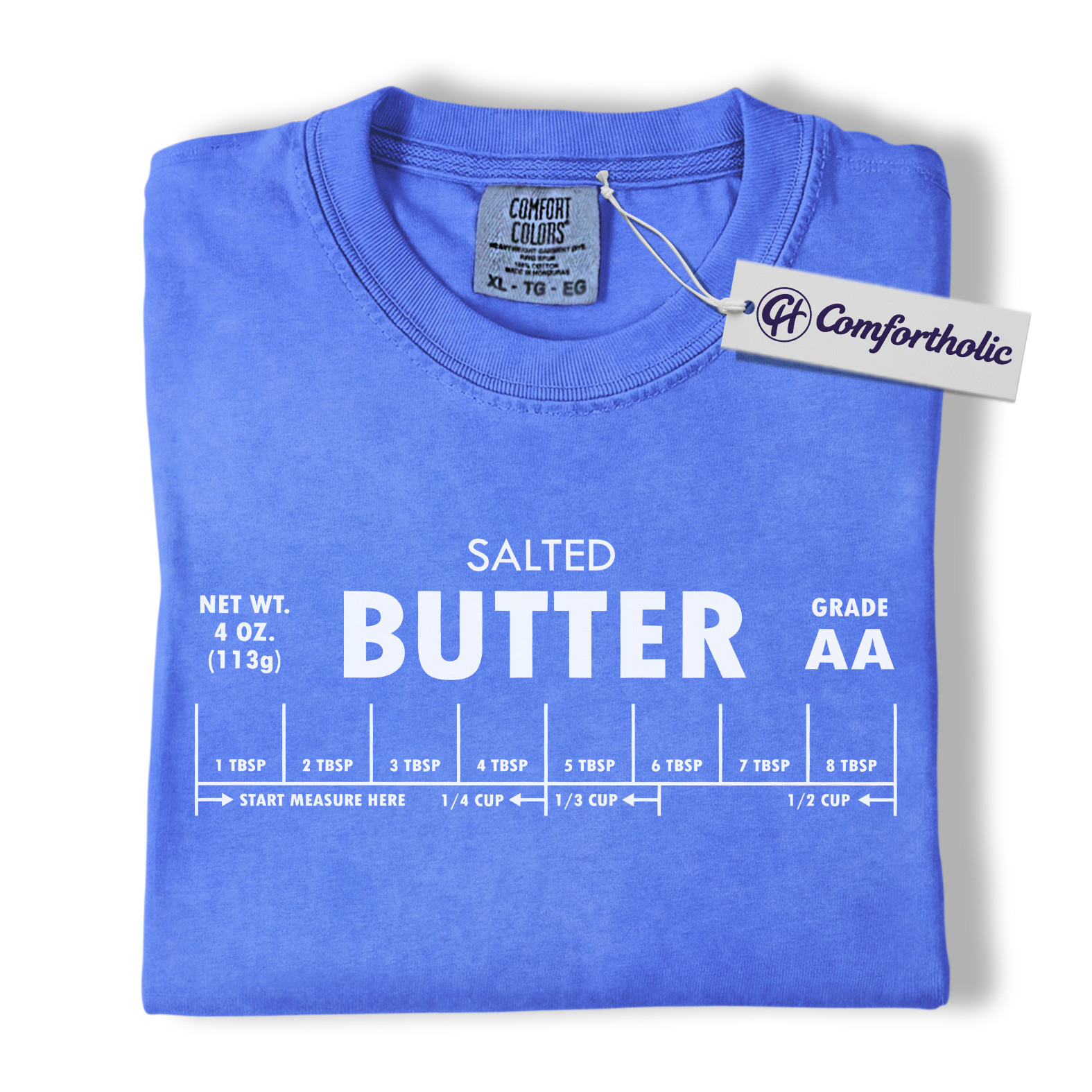 Salted Butter Shirt, Funny Cooking Measurement T-Shirt, Retro Kitchen Baking Graphic Tee, Foodie Gift Comfort Colors Shirt - Image 12