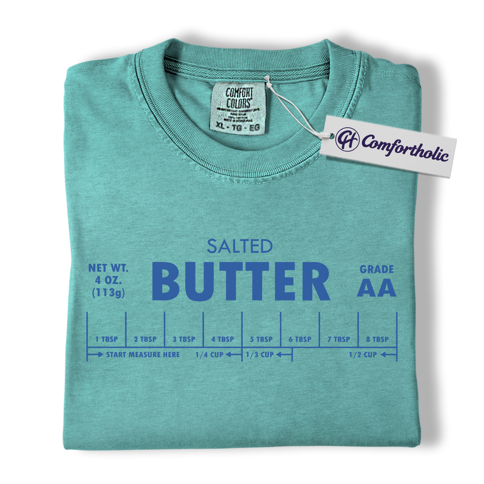 Salted Butter Shirt, Funny Cooking Measurement T-Shirt, Retro Kitchen Baking Graphic Tee, Foodie Gift Comfort Colors Shirt - Image 13