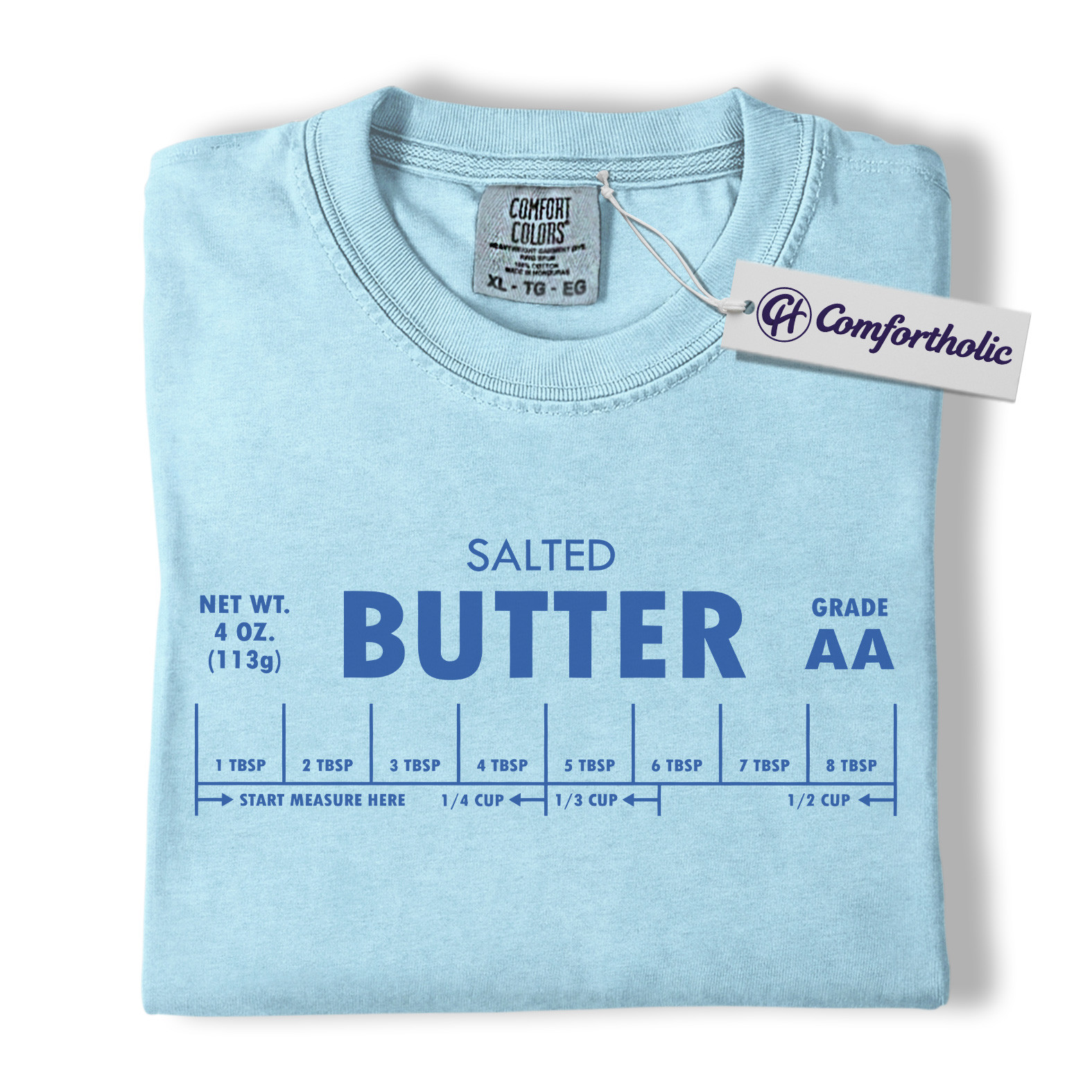 Salted Butter Shirt, Funny Cooking Measurement T-Shirt, Retro Kitchen Baking Graphic Tee, Foodie Gift Comfort Colors Shirt - Image 14