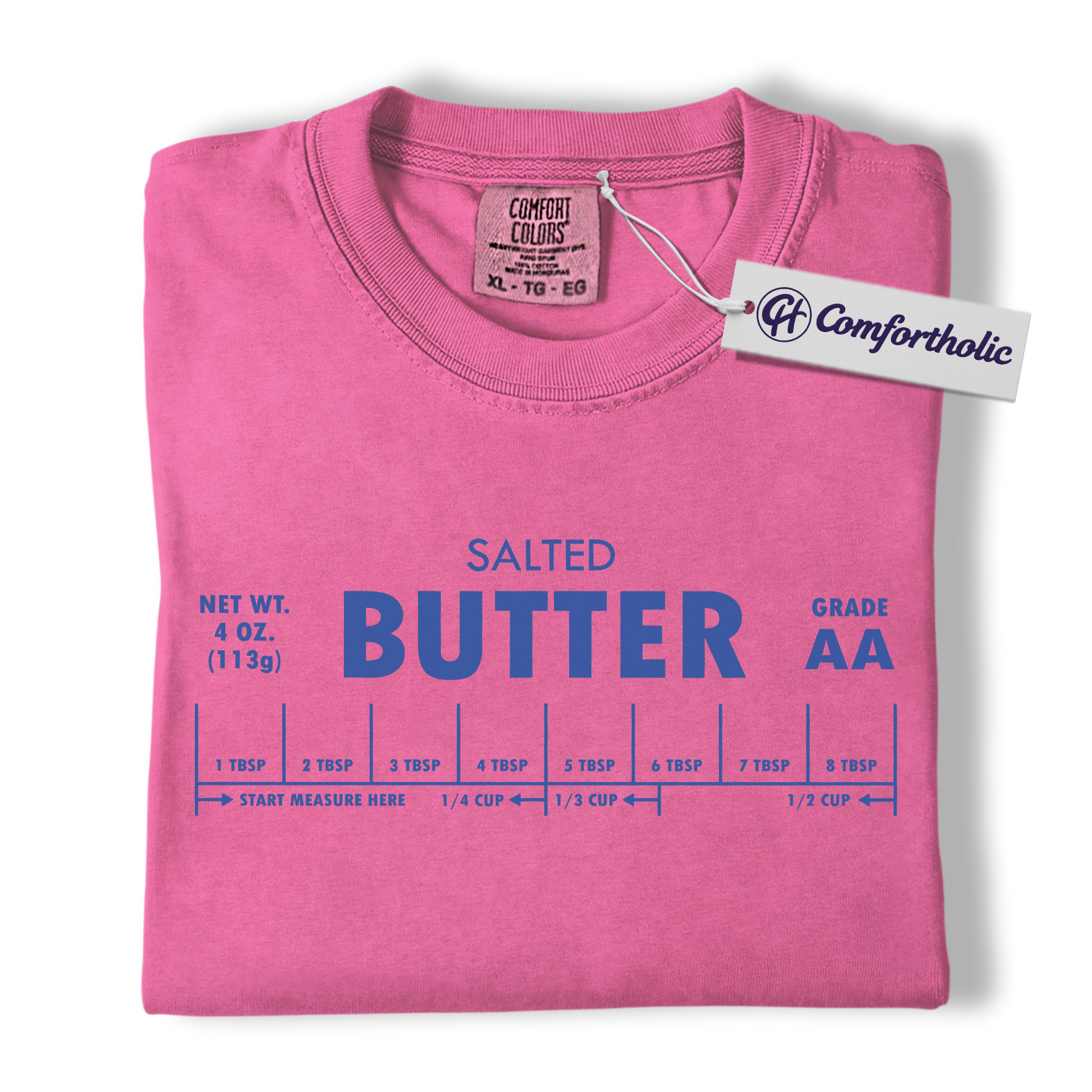Salted Butter Shirt, Funny Cooking Measurement T-Shirt, Retro Kitchen Baking Graphic Tee, Foodie Gift Comfort Colors Shirt - Image 16