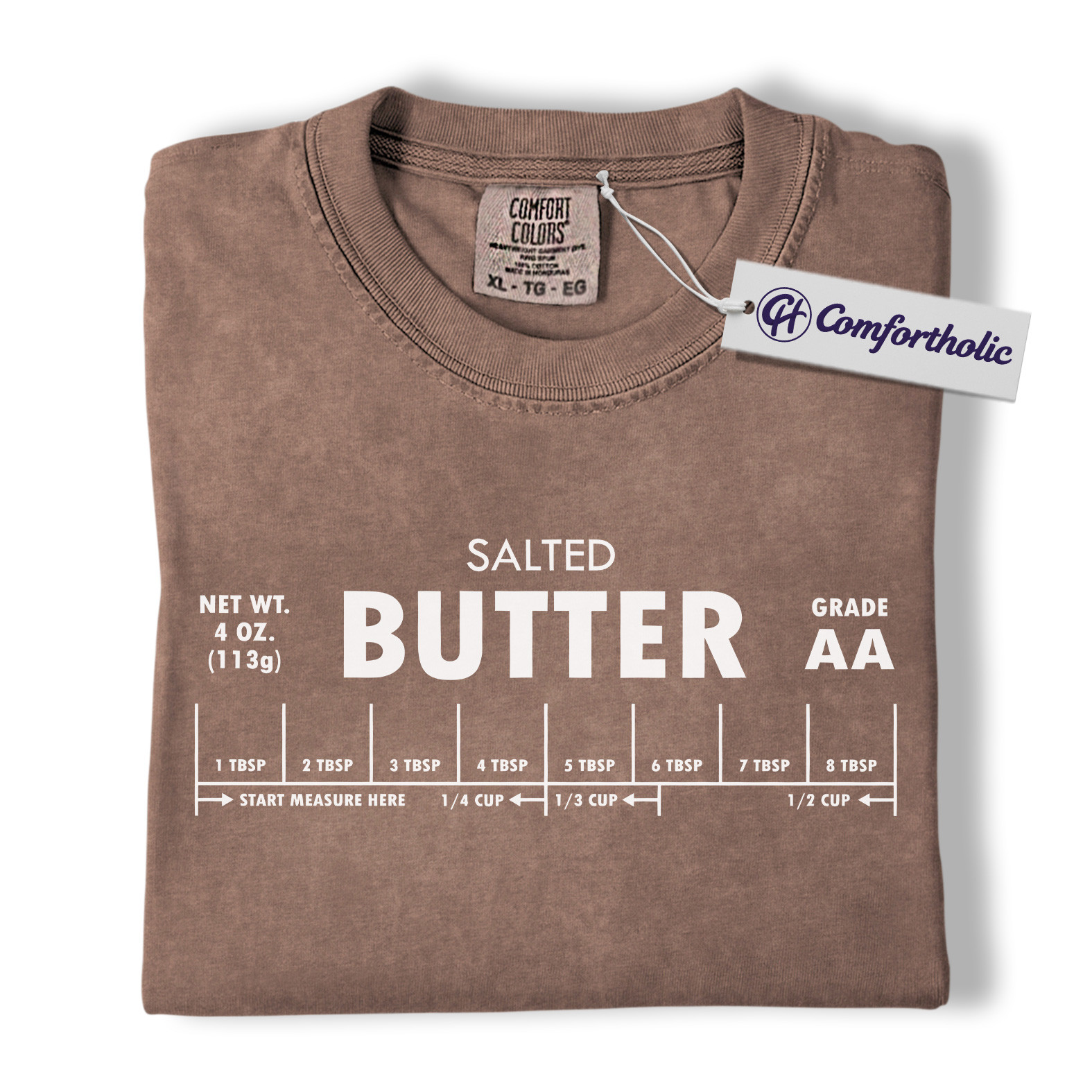 Salted Butter Shirt, Funny Cooking Measurement T-Shirt, Retro Kitchen Baking Graphic Tee, Foodie Gift Comfort Colors Shirt - Image 19