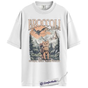 Alternative view of Broccoli the Fierce Shirt, Sworn Protector of the Quest Squad T-Shirt, Fourth Wing Tee, Fantasy Bookish Gift, Dragon Rider Comfort Colors Shirt