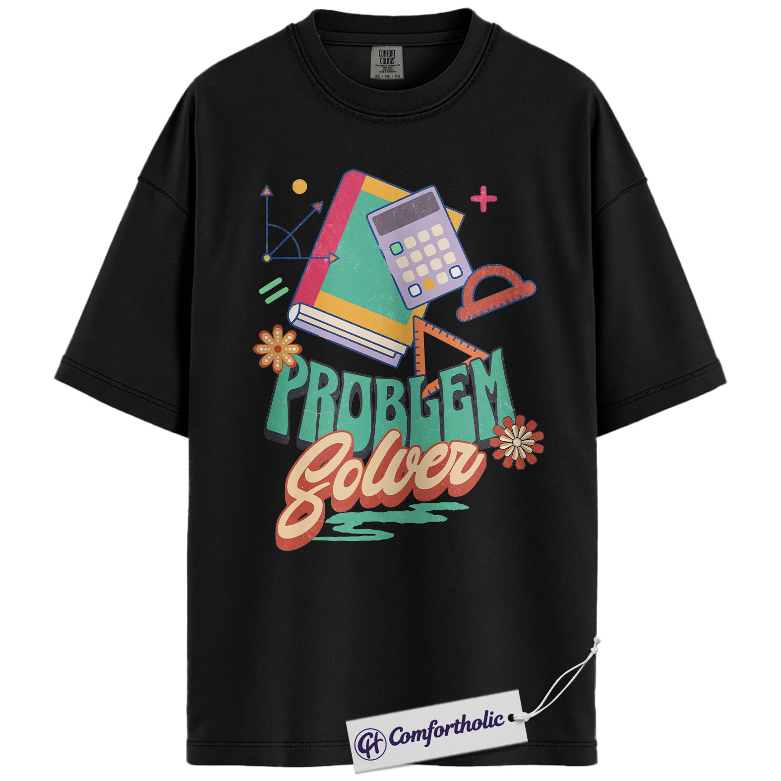 Problem Solver Shirt, Funny Math Teacher T-Shirt, STEM Classroom Graphic Tee, Educational Gift for Teachers, Comfort Colors Shirt - Image 2