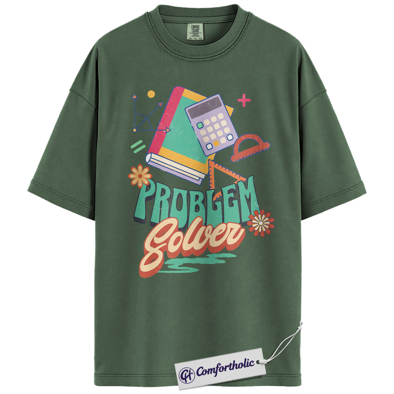 Problem Solver Shirt, Funny Math Teacher T-Shirt, STEM Classroom Graphic Tee, Educational Gift for Teachers, Comfort Colors Shirt - Image 5