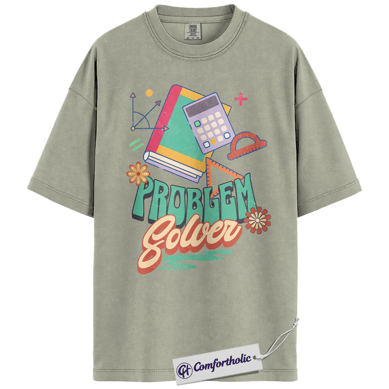 Problem Solver Shirt, Funny Math Teacher T-Shirt, STEM Classroom Graphic Tee, Educational Gift for Teachers, Comfort Colors Shirt - Image 6