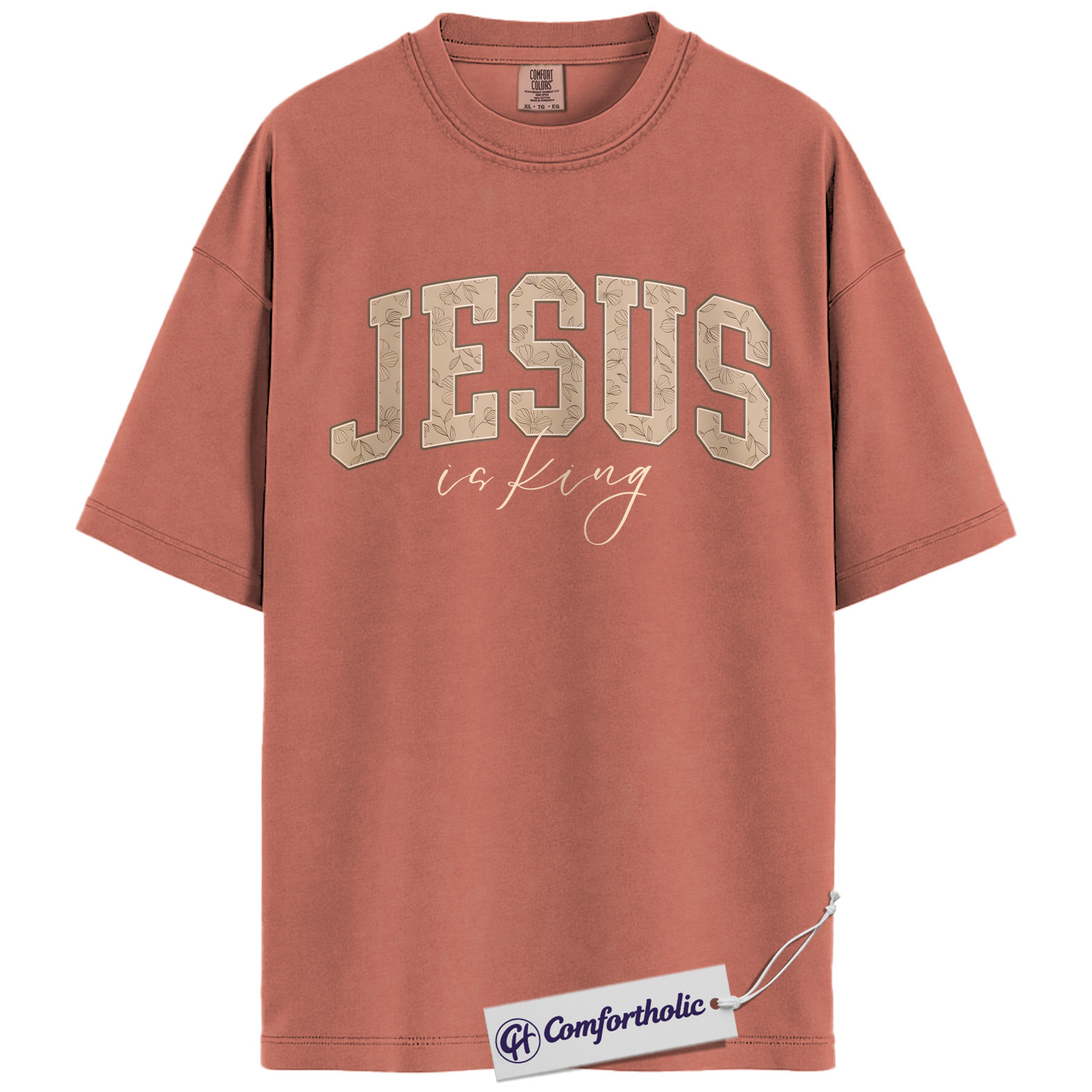 Jesus Is King Shirt, Christian Faith T-Shirt, Bible Verse Graphic Tee for Believers, Religious Inspirational Gift, Comfort Colors Shirt - Image 8
