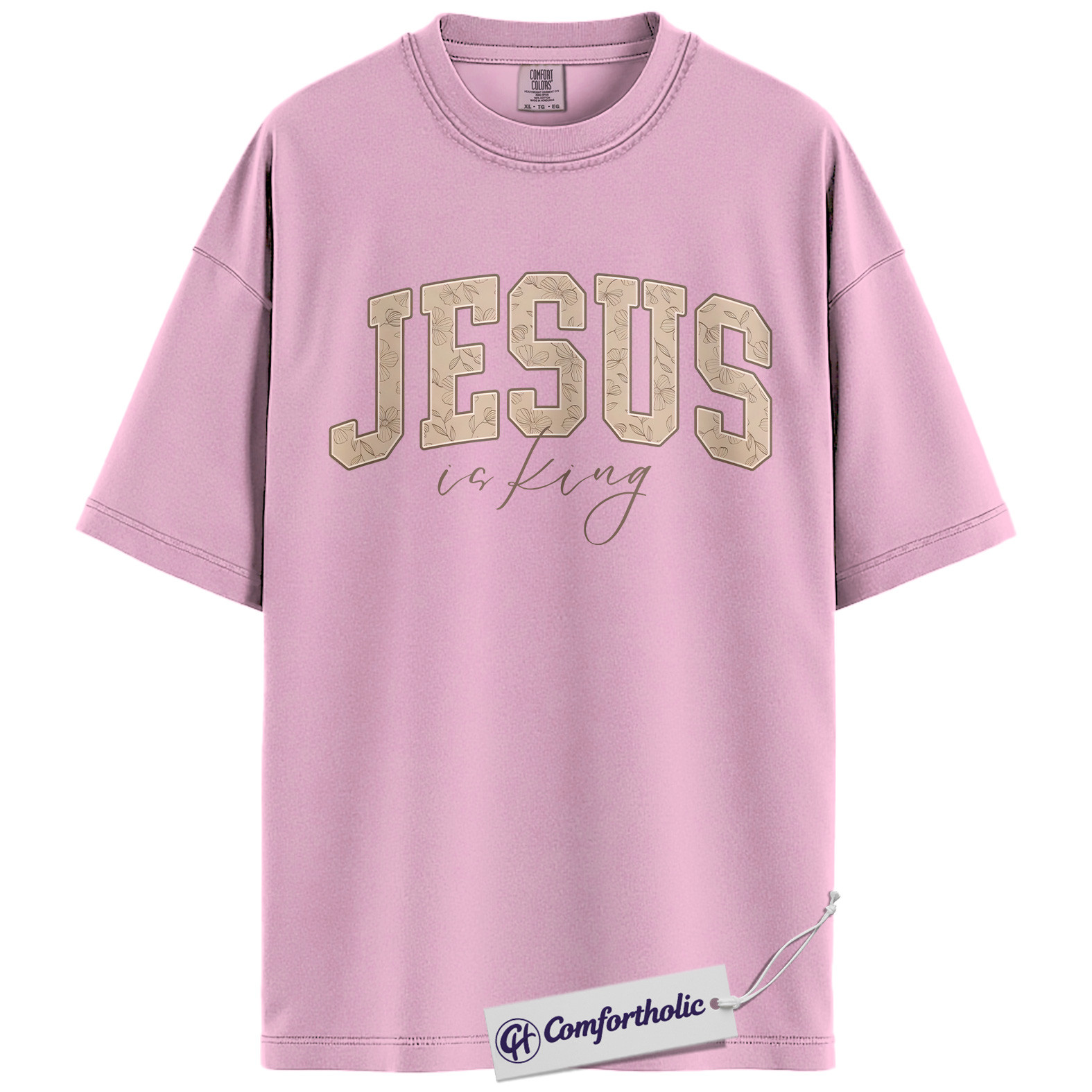 Jesus Is King Shirt, Christian Faith T-Shirt, Bible Verse Graphic Tee for Believers, Religious Inspirational Gift, Comfort Colors Shirt - Image 9