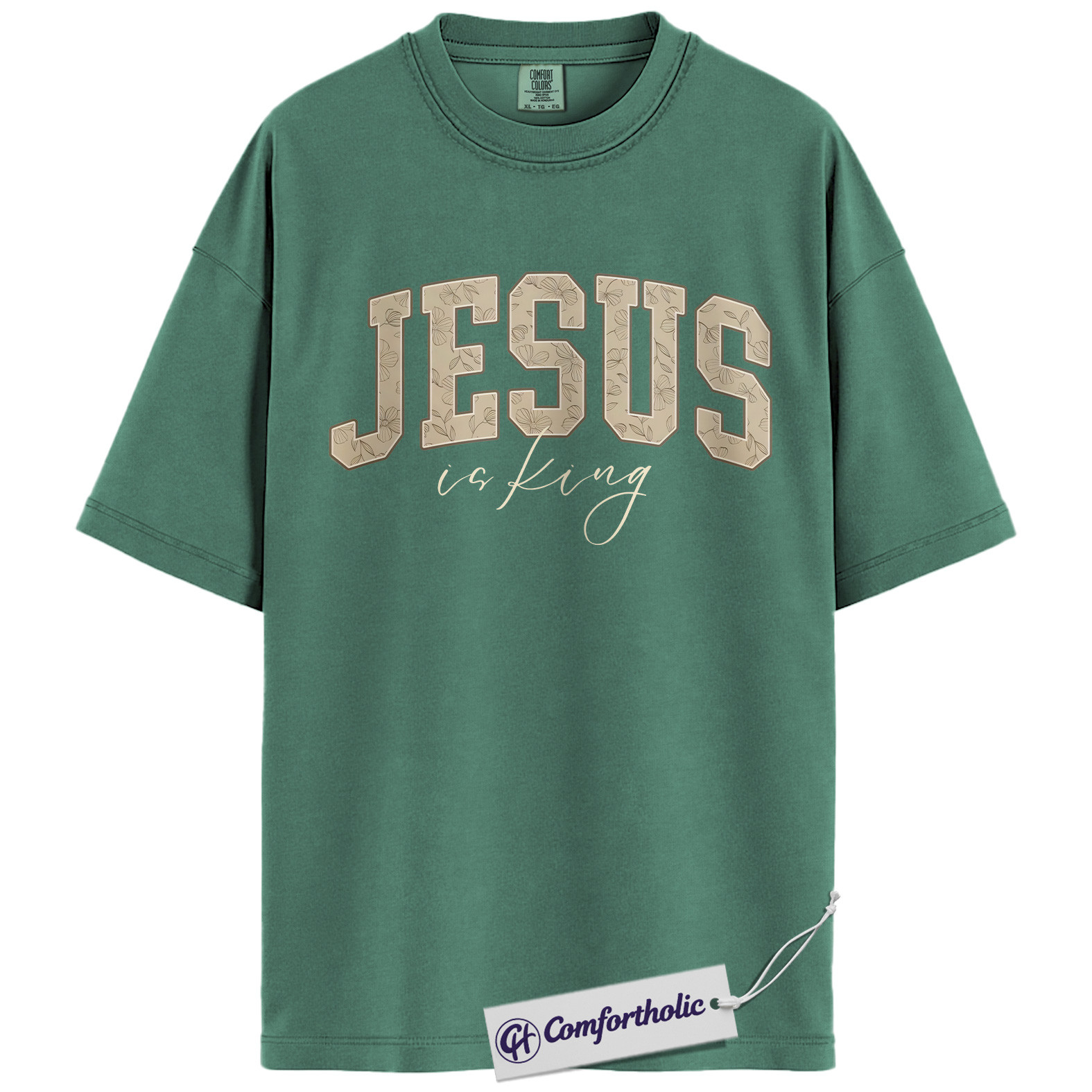 Jesus Is King Shirt, Christian Faith T-Shirt, Bible Verse Graphic Tee for Believers, Religious Inspirational Gift, Comfort Colors Shirt - Image 11