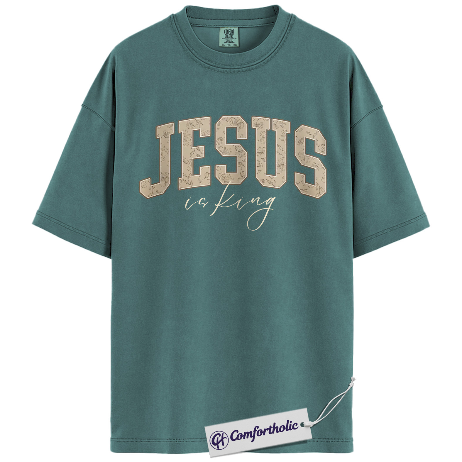 Jesus Is King Shirt, Christian Faith T-Shirt, Bible Verse Graphic Tee for Believers, Religious Inspirational Gift, Comfort Colors Shirt - Image 12