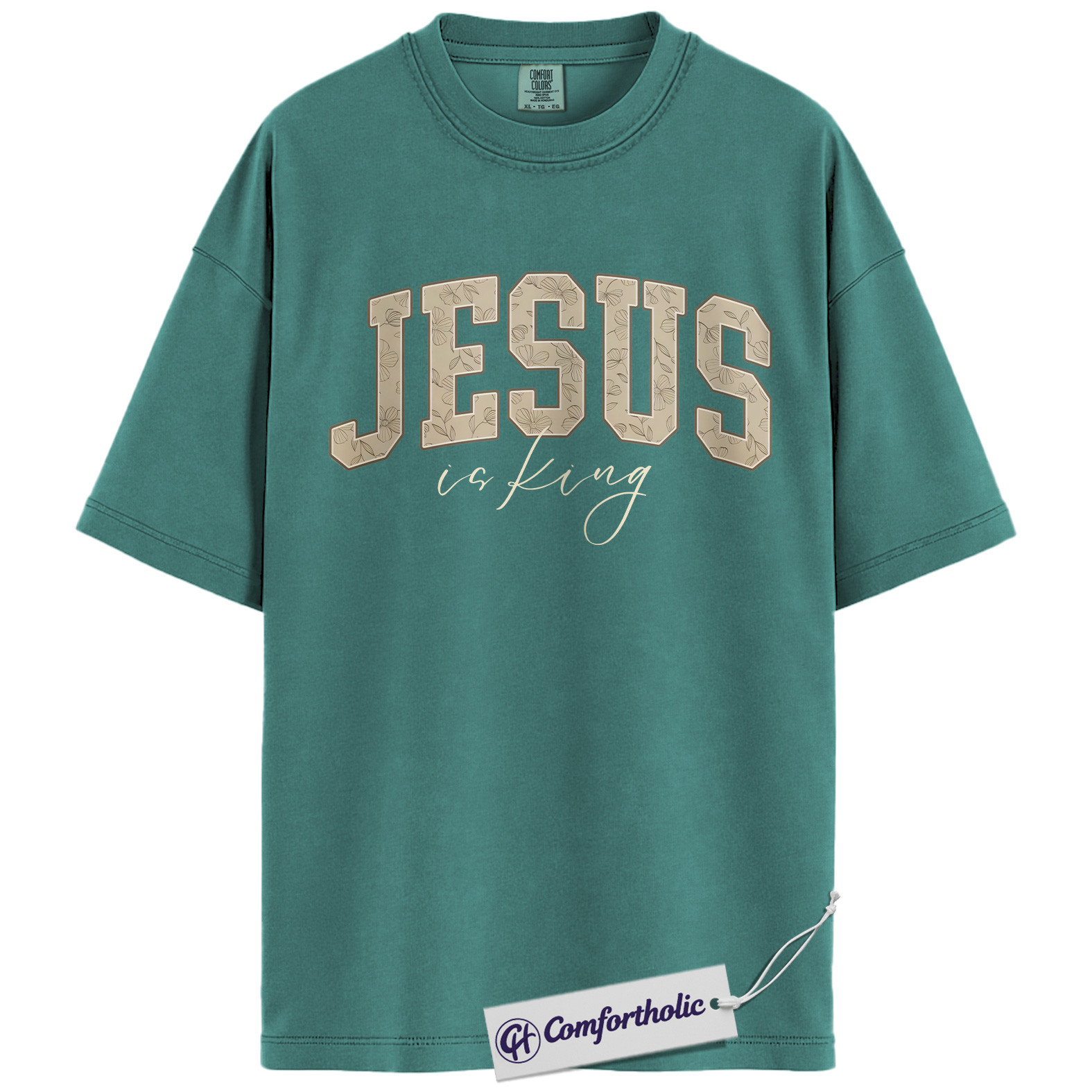 Jesus Is King Shirt, Christian Faith T-Shirt, Bible Verse Graphic Tee for Believers, Religious Inspirational Gift, Comfort Colors Shirt - Image 14