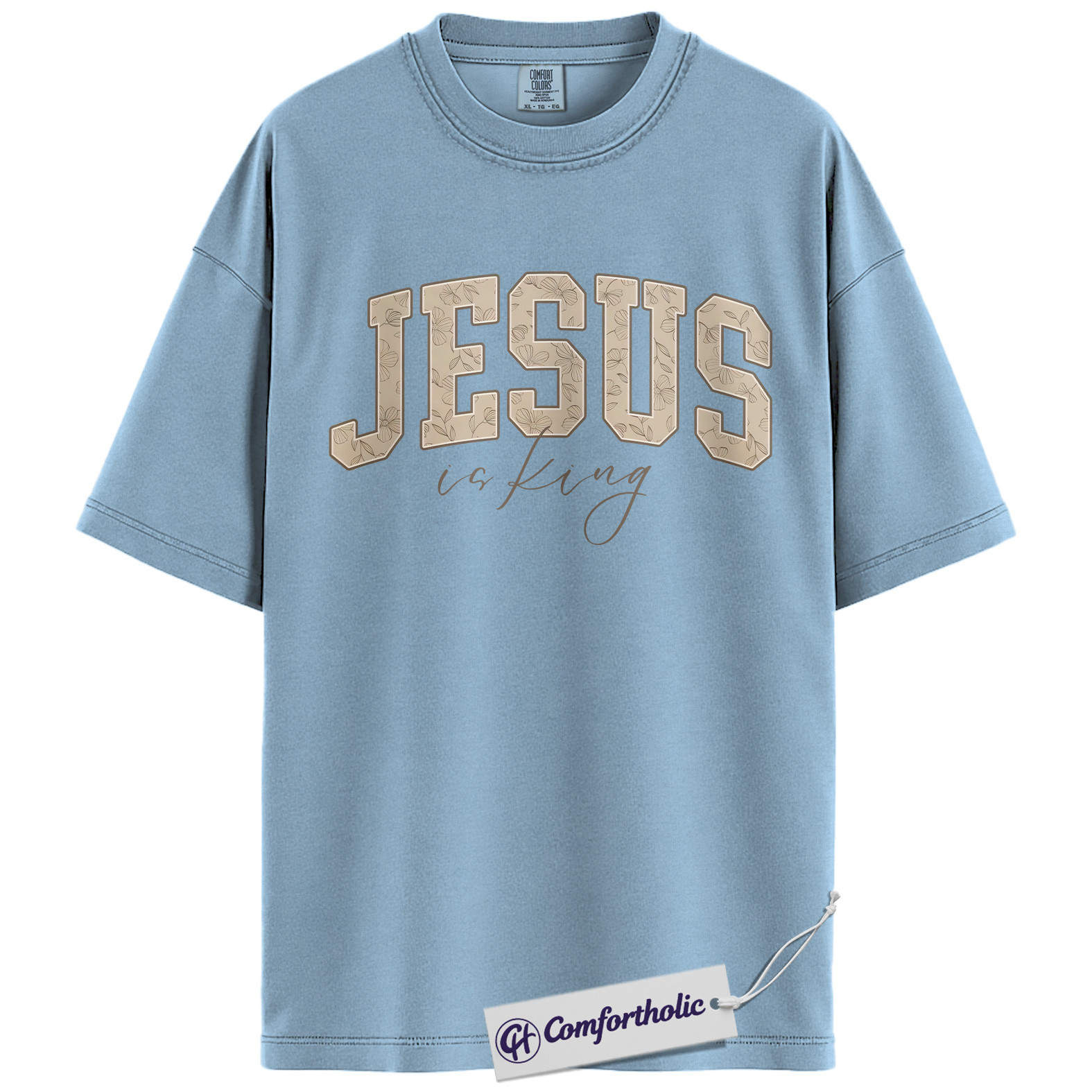 Jesus Is King Shirt, Christian Faith T-Shirt, Bible Verse Graphic Tee for Believers, Religious Inspirational Gift, Comfort Colors Shirt - Image 15