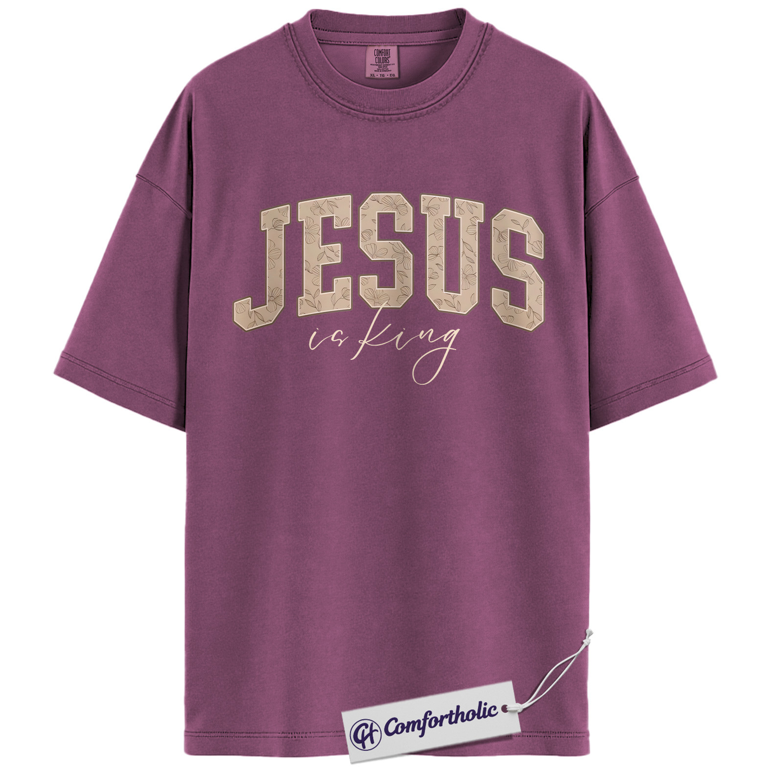 Jesus Is King Shirt, Christian Faith T-Shirt, Bible Verse Graphic Tee for Believers, Religious Inspirational Gift, Comfort Colors Shirt - Image 16