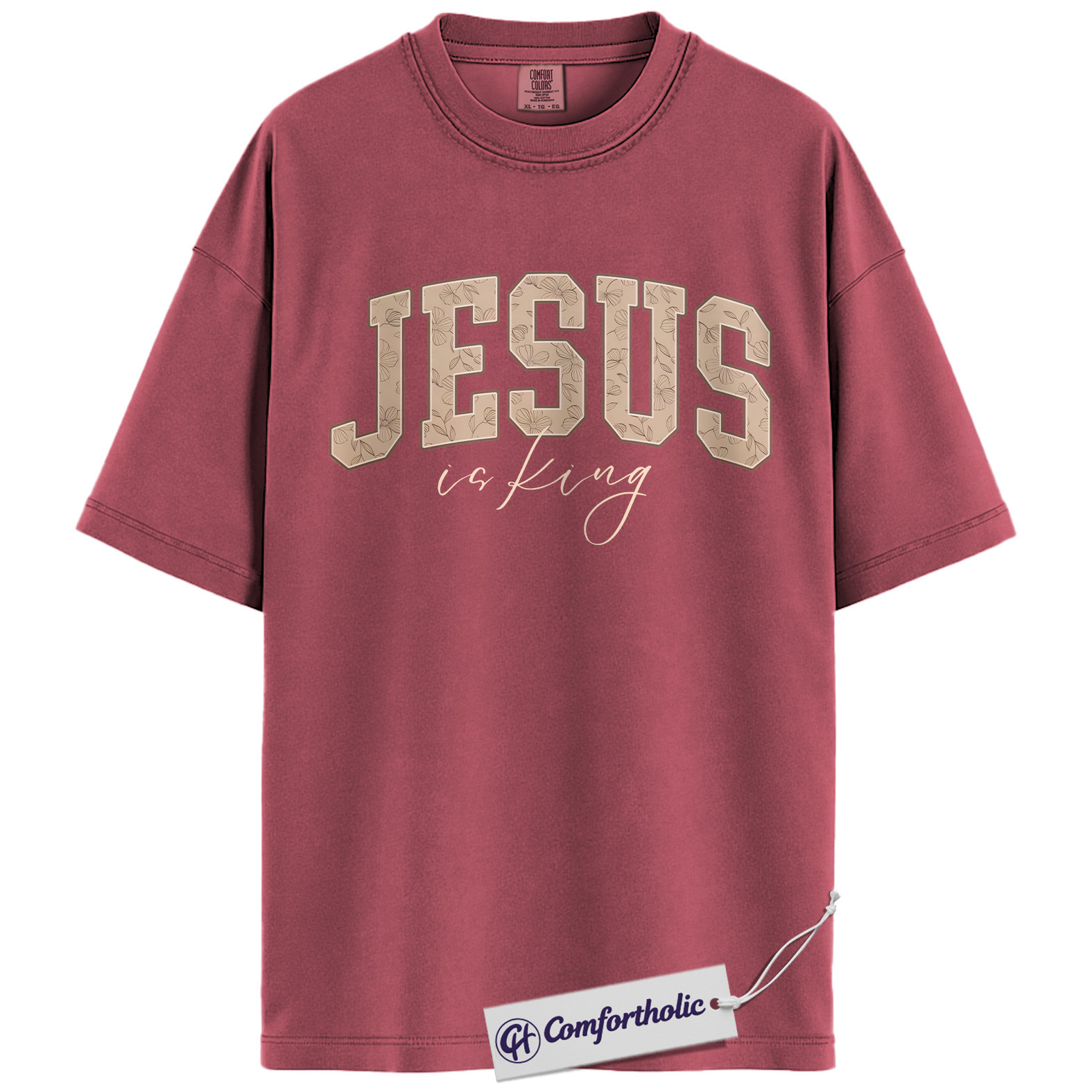 Jesus Is King Shirt, Christian Faith T-Shirt, Bible Verse Graphic Tee for Believers, Religious Inspirational Gift, Comfort Colors Shirt - Image 19