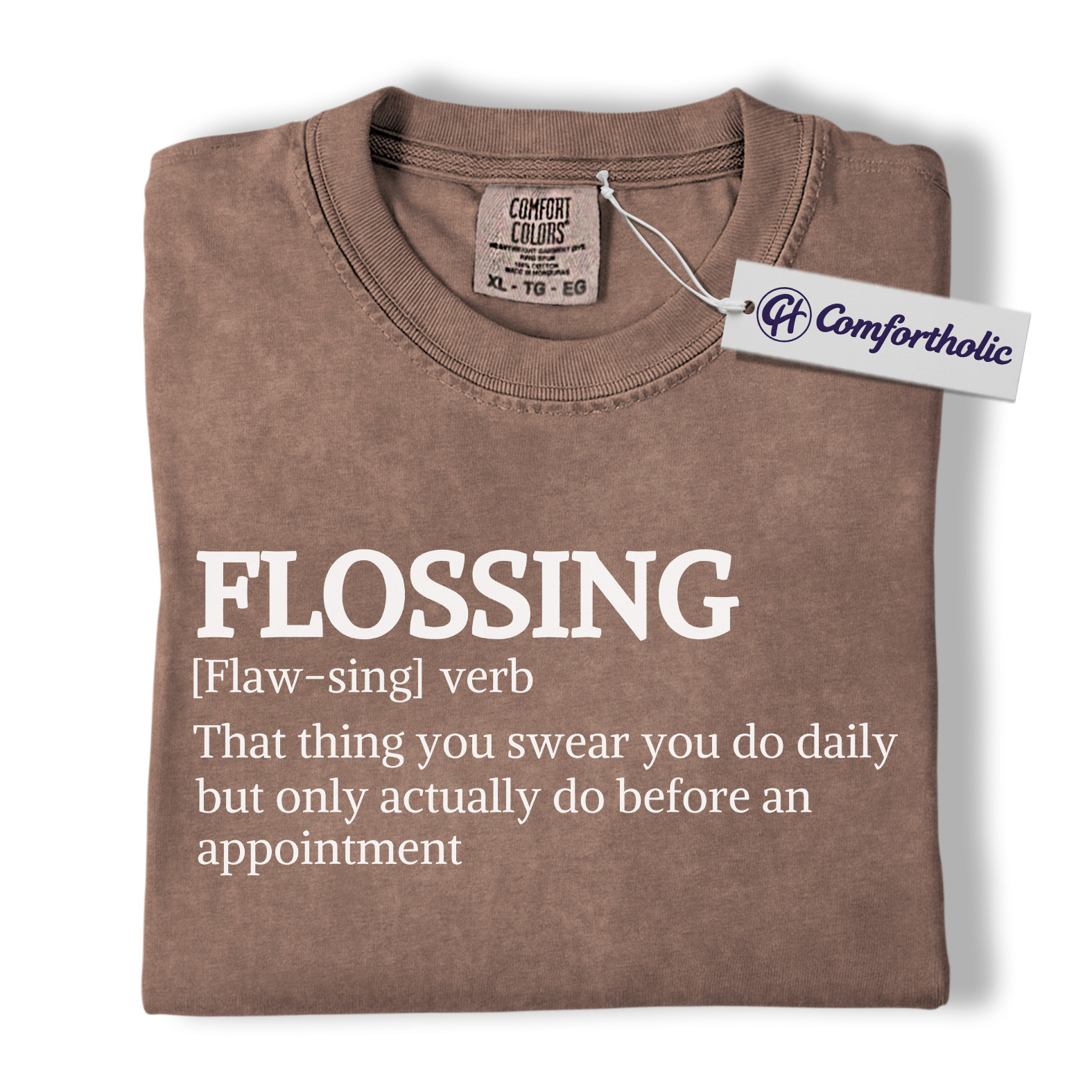 Funny Flossing Definition Shirt, Dental Hygienist T-Shirt, Dentist Office Humor Tee, Cute Dental Assistant Gift for Professionals, Comfort Colors Shirt - Image 19