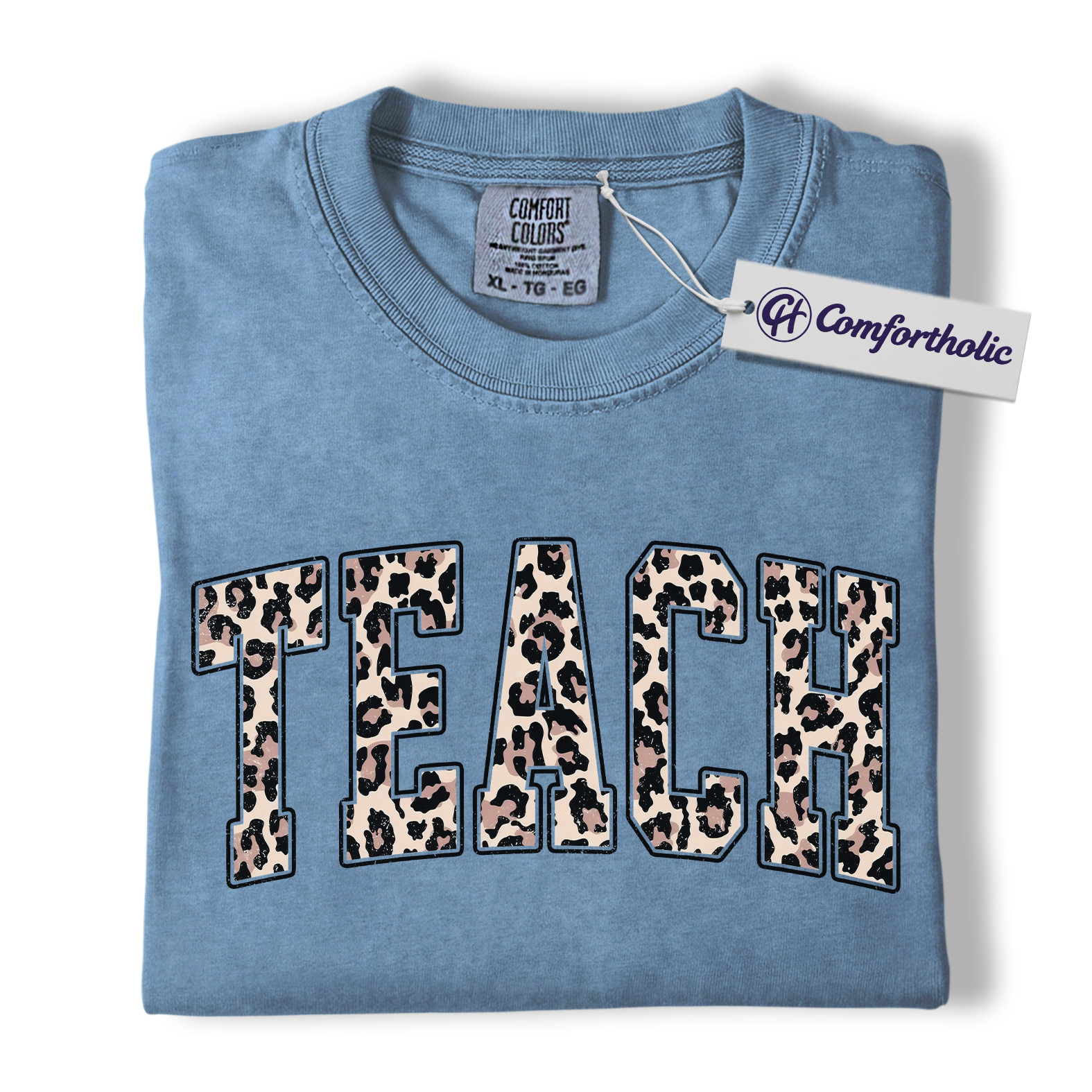 Leopard Print Teach Shirt, Cute Teacher T-Shirt, Trendy Back to School Graphic Tee, Aesthetic Educator Gift for Women, Teacher Comfort Colors Shirt - Image 19