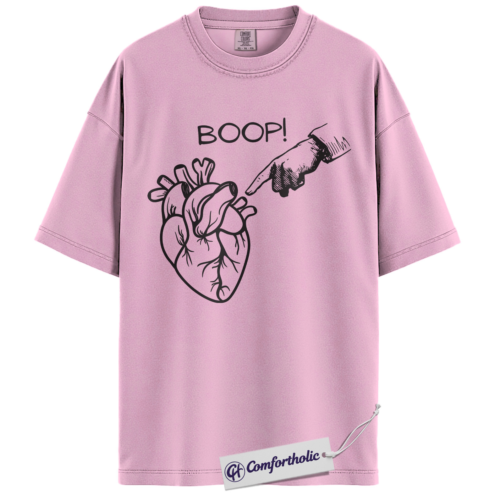 Boop Heart Shirt, Funny Cardiology T-Shirt, Medical Student Graphic Tee, Cute Cardiologist Gift for Doctors & Nurses, Comfort Colors Shirt - Image 10