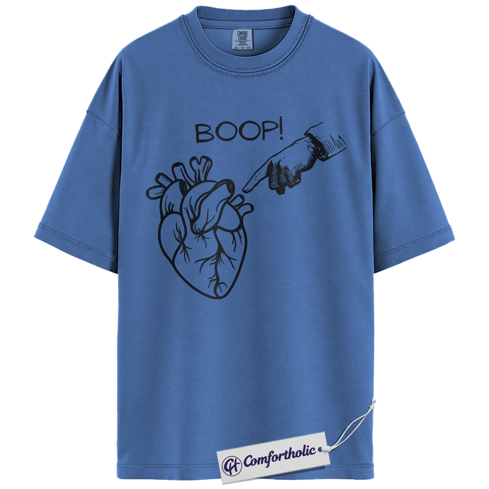Boop Heart Shirt, Funny Cardiology T-Shirt, Medical Student Graphic Tee, Cute Cardiologist Gift for Doctors & Nurses, Comfort Colors Shirt - Image 14