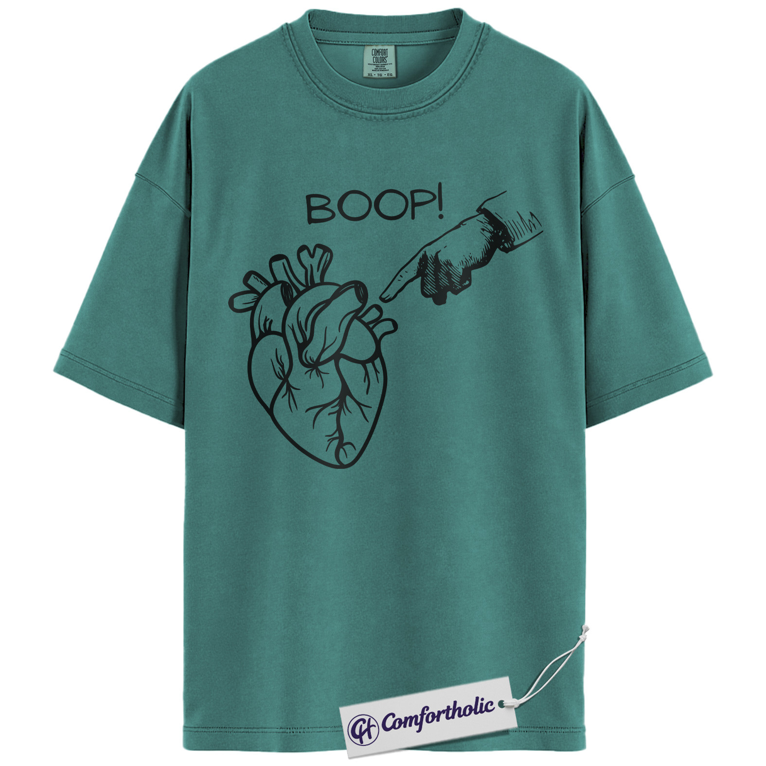 Boop Heart Shirt, Funny Cardiology T-Shirt, Medical Student Graphic Tee, Cute Cardiologist Gift for Doctors & Nurses, Comfort Colors Shirt - Image 15