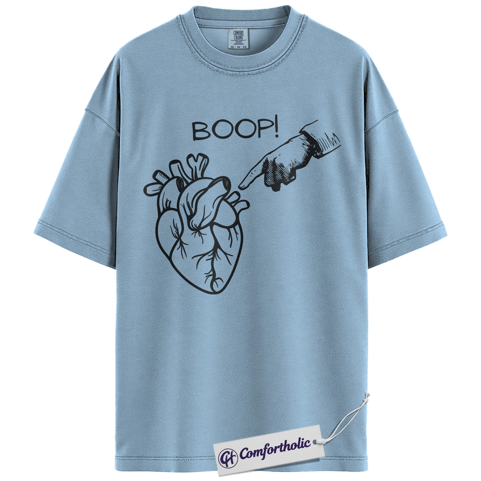 Boop Heart Shirt, Funny Cardiology T-Shirt, Medical Student Graphic Tee, Cute Cardiologist Gift for Doctors & Nurses, Comfort Colors Shirt - Image 16