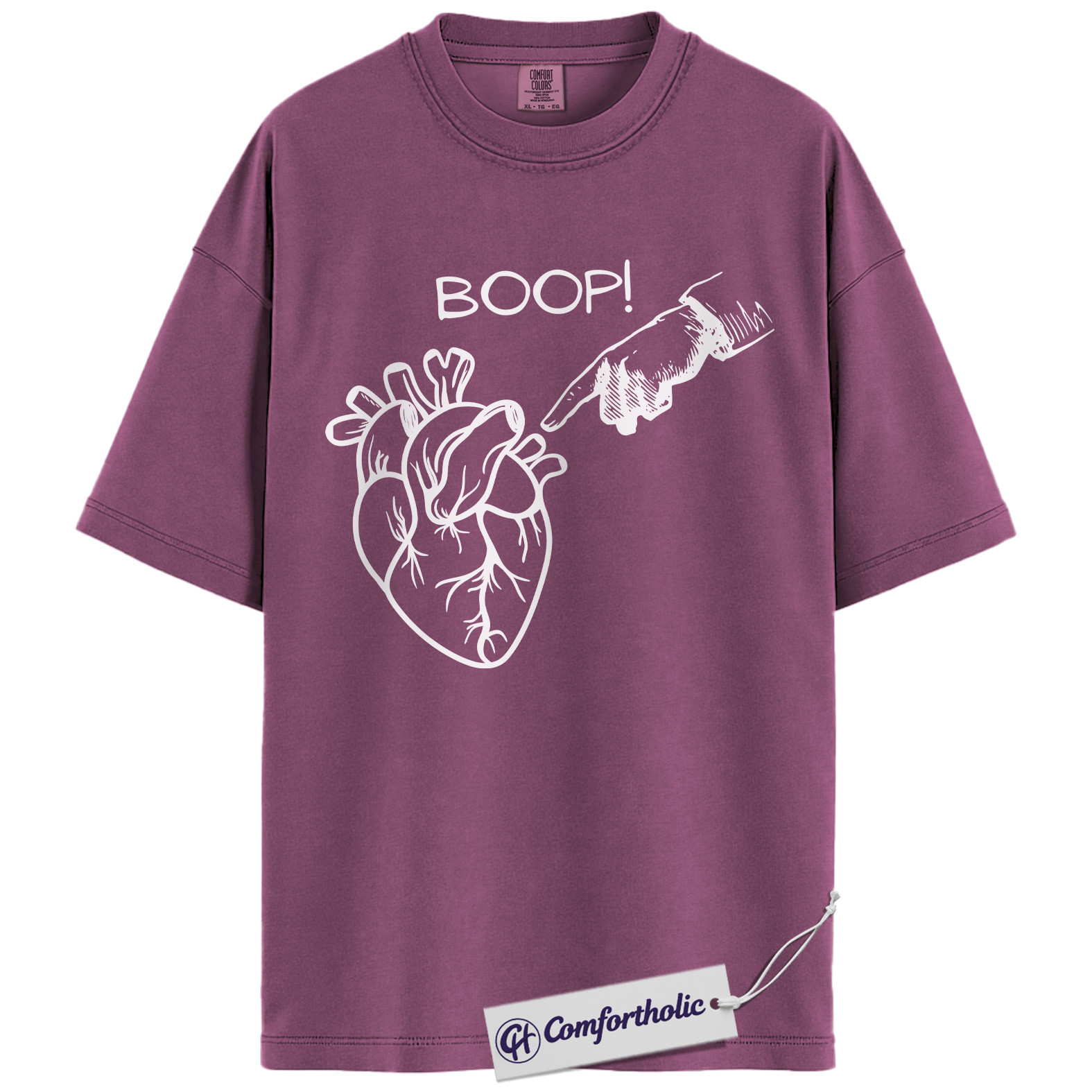 Boop Heart Shirt, Funny Cardiology T-Shirt, Medical Student Graphic Tee, Cute Cardiologist Gift for Doctors & Nurses, Comfort Colors Shirt - Image 17