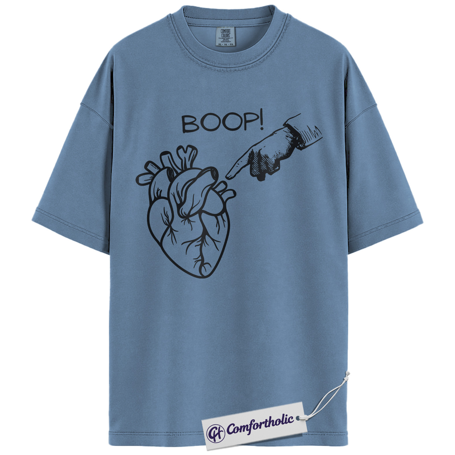 Boop Heart Shirt, Funny Cardiology T-Shirt, Medical Student Graphic Tee, Cute Cardiologist Gift for Doctors & Nurses, Comfort Colors Shirt - Image 18