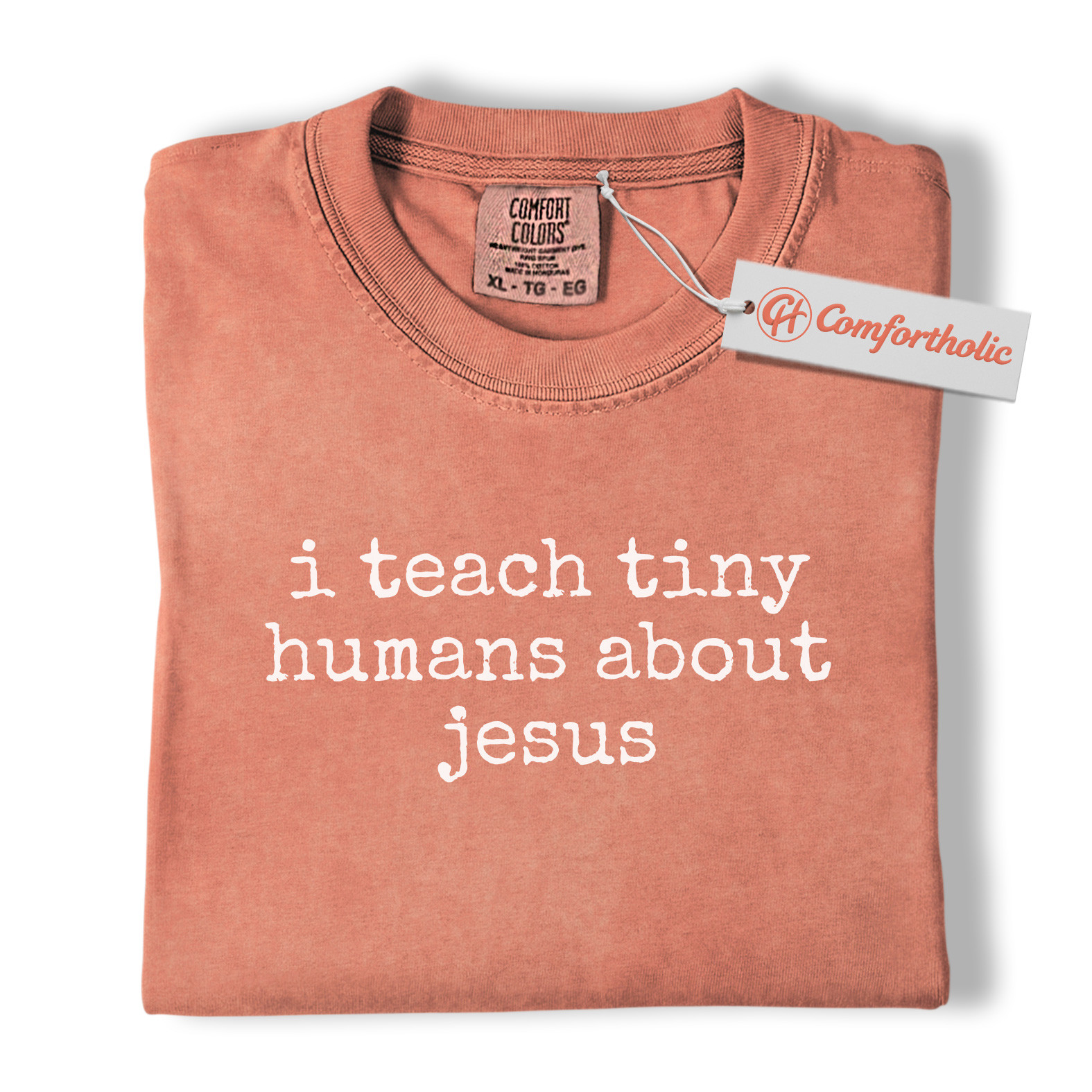 I Teach Tiny Humans About Jesus Shirt, Christian Teacher T-Shirt, Faith-Based Classroom Graphic Tee, Sunday School Educator Gift, Comfort Colors Shirt - Image 8