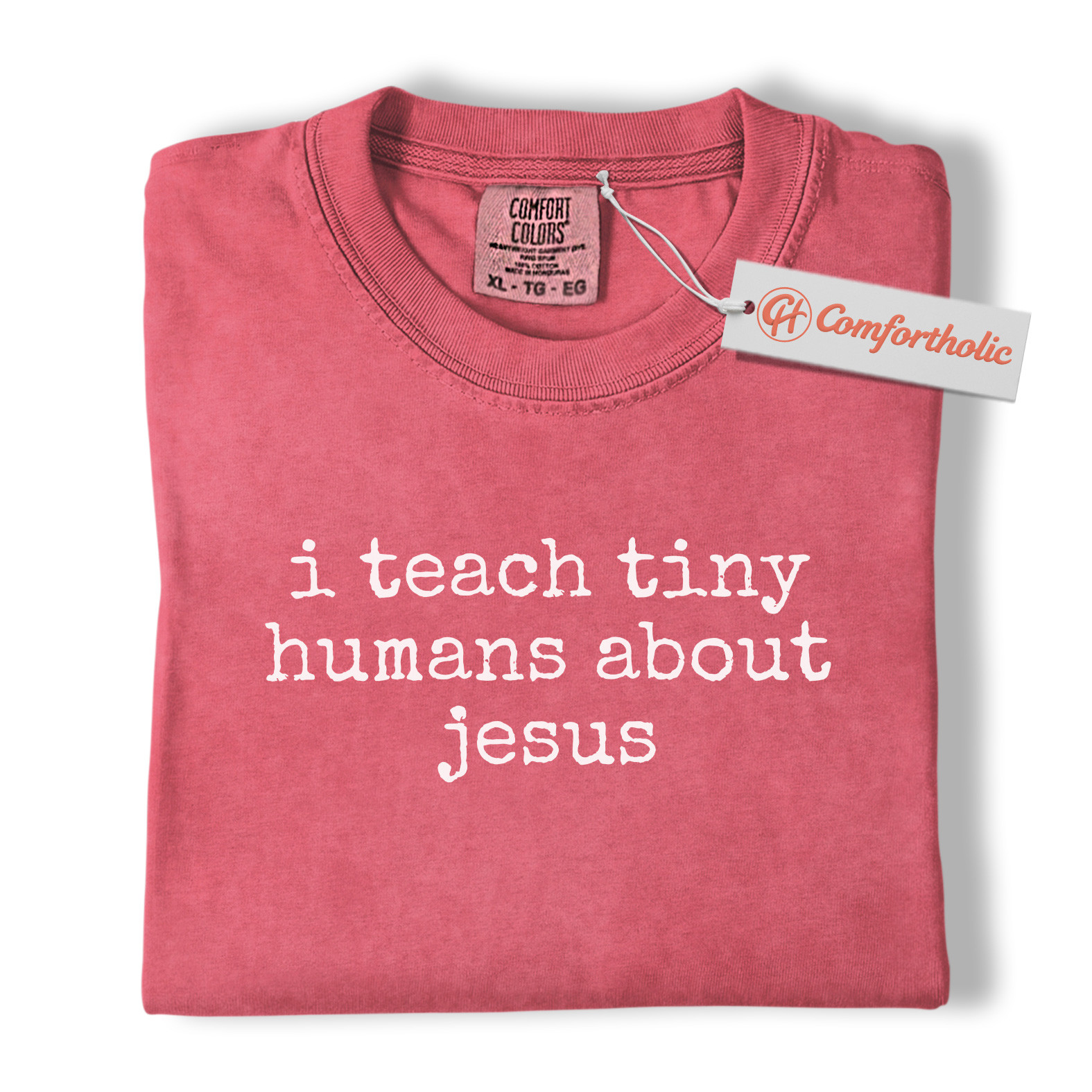 I Teach Tiny Humans About Jesus Shirt, Christian Teacher T-Shirt, Faith-Based Classroom Graphic Tee, Sunday School Educator Gift, Comfort Colors Shirt - Image 10