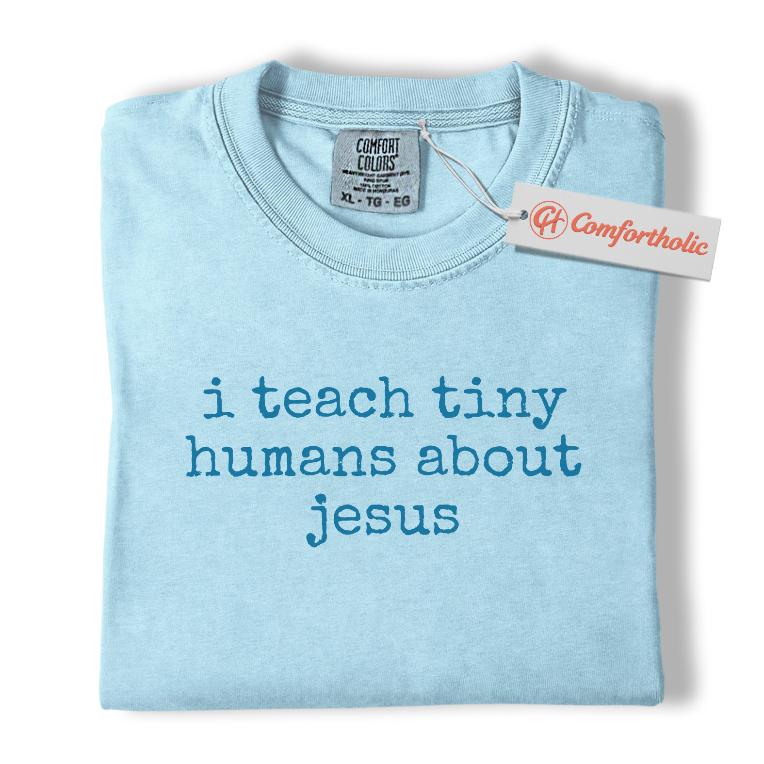 I Teach Tiny Humans About Jesus Shirt, Christian Teacher T-Shirt, Faith-Based Classroom Graphic Tee, Sunday School Educator Gift, Comfort Colors Shirt - Image 14