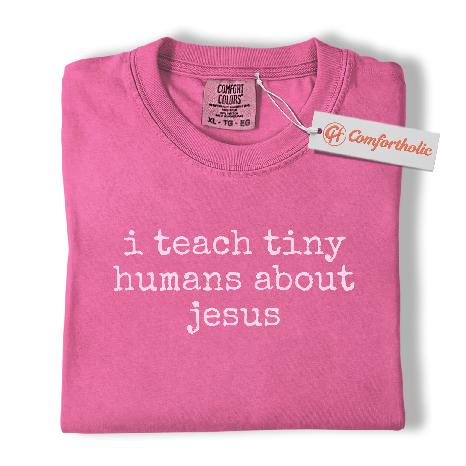 I Teach Tiny Humans About Jesus Shirt, Christian Teacher T-Shirt, Faith-Based Classroom Graphic Tee, Sunday School Educator Gift, Comfort Colors Shirt - Image 16
