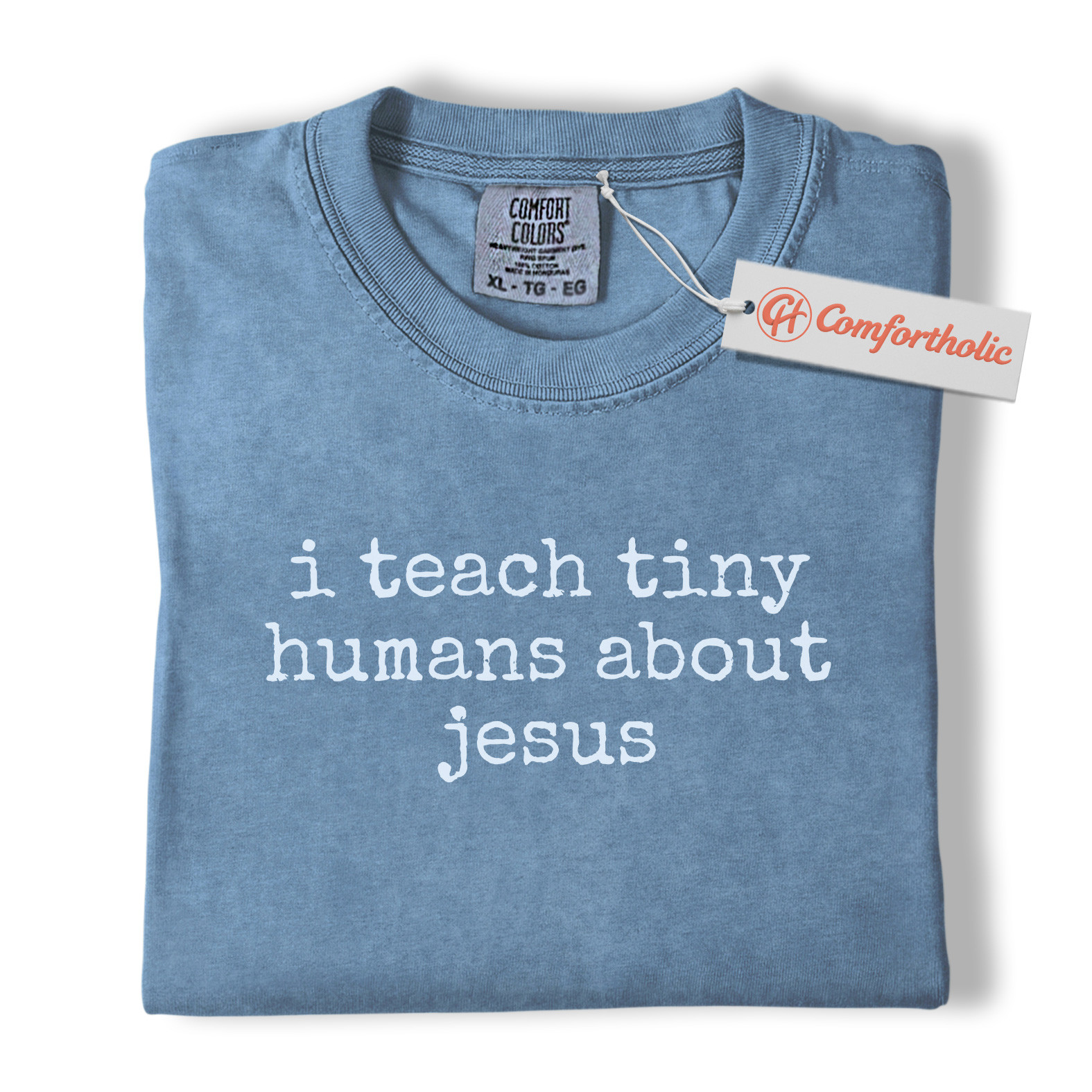 I Teach Tiny Humans About Jesus Shirt, Christian Teacher T-Shirt, Faith-Based Classroom Graphic Tee, Sunday School Educator Gift, Comfort Colors Shirt - Image 17