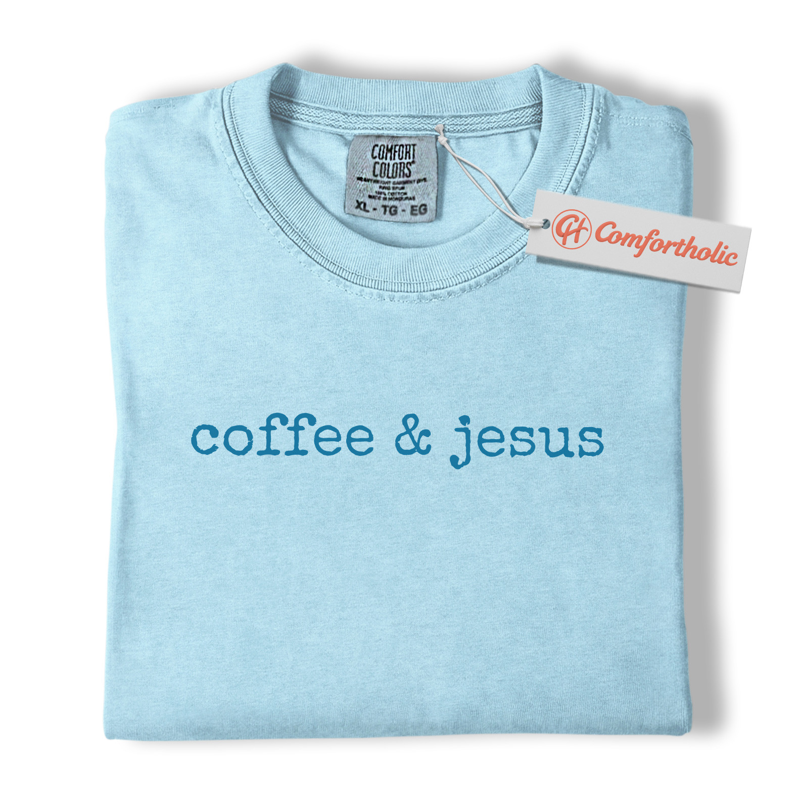 Coffee and Jesus Shirt, Christian Faith T-Shirt, Minimalist Religious Graphic Tee, Inspirational Morning Outfit Gift, Faith-Based Comfort Colors Shirt - Image 15
